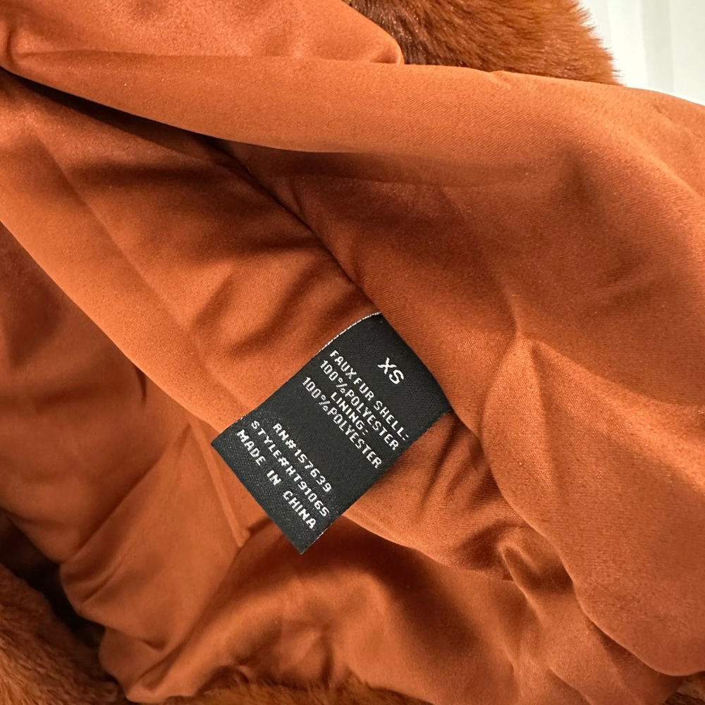 Fashion Nova Luxury Brown Faux Fur Coat View 6